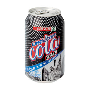 BEBIDA REFRESCANTE COLA CERO SPAR LATA 33 CL.