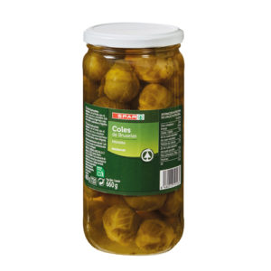 COLES DE BRUSELAS SPAR FRASCO 660 GRS. P.N.