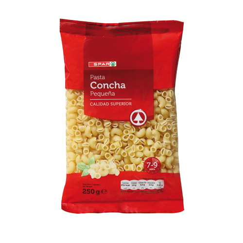 PASTA CONCHA PEQUEÑA SPAR 250 GRS.