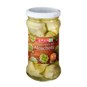 CORAZONES DE ALCACHOFA 8/12 SPAR TARRO 280 GRS. P.N.
