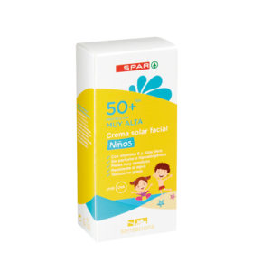 CREMA SOLAR FACIAL NIÑOS SPAR SENSATIONS FP50+ 75 ML.