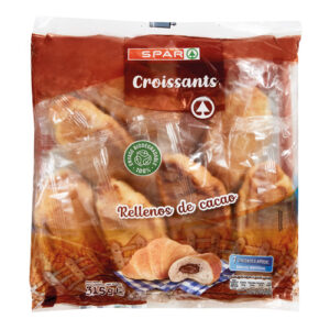 CROISSANTS RELLENOS DE CACAO SPAR ENVOLTORIO INDIVIDUAL 315 GRS.