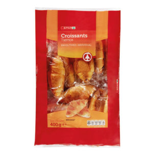 CROISSANTS TIERNOS SPAR ENVOLTORIO INDIVIDUAL 400 GRS.