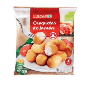 CROQUETAS ARTESANAS DE JAMÓN SPAR 500 GRS.