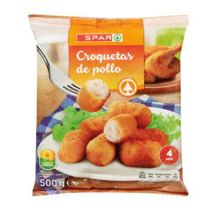 CROQUETAS ARTESANAS DE POLLO SPAR 500 GRS.