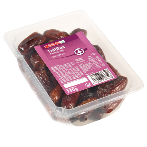 DÁTILES MOSCATEL SIN HUESO SPAR 250 GRS.