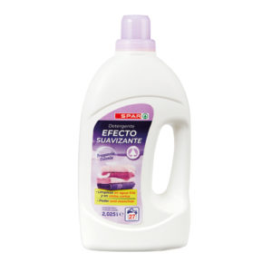 DETERGENTE LÍQUIDO EFECTO SUAVIZANTE SPAR 2,025 LT. 27 LAVADOS.