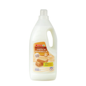 DETERGENTE LÍQUIDO JABÓN DE MARSELLA SPAR 4,050 LT. 54 LAVADOS.