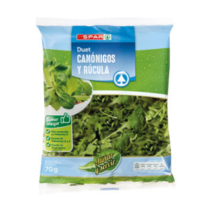 DUET CANÓNIGOS Y RÚCULA SPAR BOLSA 70 GRS.