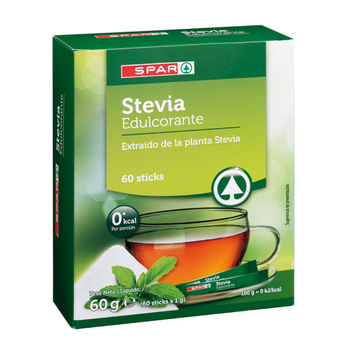 EDULCORANTE STEVIA SPAR CAJA 60 STICKS