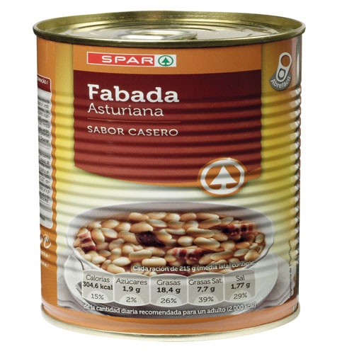 FABADA ASTURIANA SPAR 2 RACIONES 765 GRS. F.A.