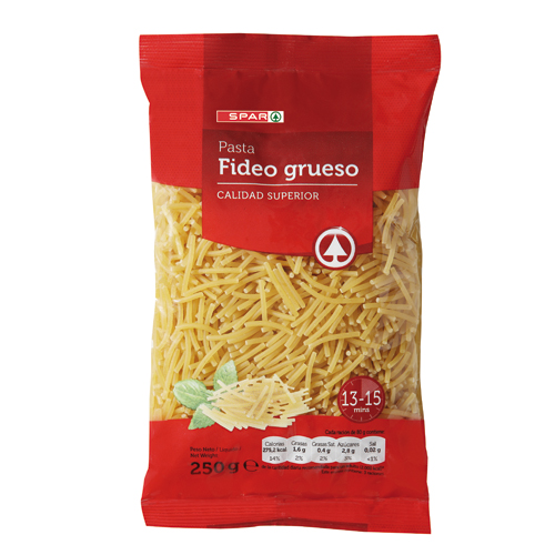FIDEO GRUESO SPAR 250 GRS.