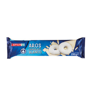 GALLETAS AROS CHOCOLATE BLANCO SPAR 150 GRS.