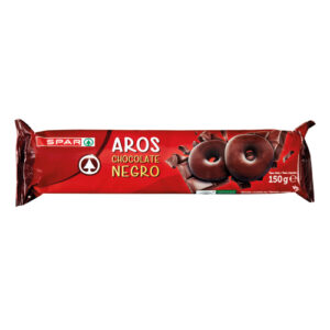 GALLETAS AROS CHOCOLATE NEGRO SPAR 150 GRS.