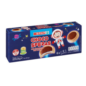 GALLETAS CHOCO SFERAS SPAR 236 GRS.