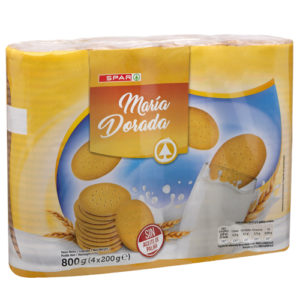 GALLETAS MARÍA DORADA SPAR 800 GRS. PACK-4