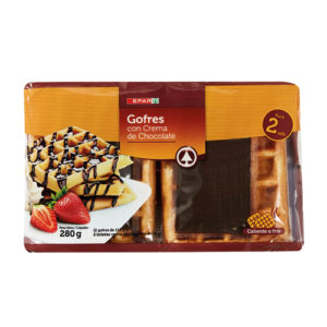 GOFRES CON CREMA DE CHOCOLATE SPAR 2 UND. 280 GRS.