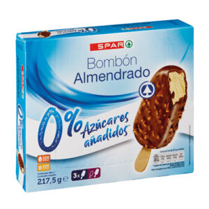 BOMBÓN ALMENDRADO 0% AZÚCARES AÑADIDOS SPAR 3 UND. 72,5 GRS.