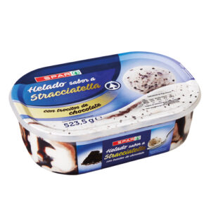 HELADO STRACCIATELLA CON TROCITOS DE CHOCOLATE TARRINA 423,5 GRS.
