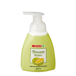 JABÓN DE MANOS MOUSSE MELÓN SPAR SENSATIONS DOSIFICADOR 300 ML.