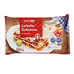 LASAÑA A LA BOLOÑESA SPAR 500 GRS.