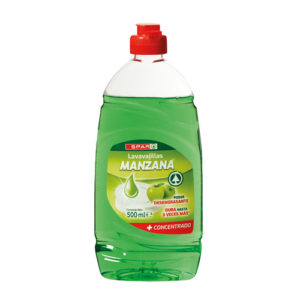 LAVAVAJILLAS CONCENTRADO MANZANA SPAR 500 ML.