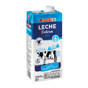 LECHE ENTERA SPAR BRIK 1 L. TAP&Oacute;N REDONDO