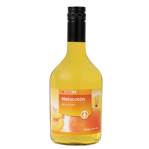 LICOR SIN ALCOHOL MELOCOTÓN SPAR 70 CL.