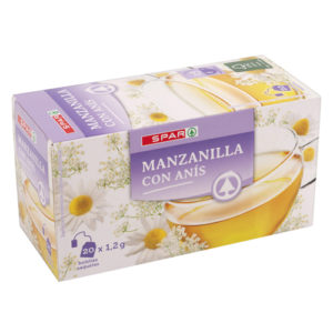 MANZANILLA CON ANÍS SPAR 20 BOLSITAS
