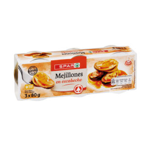 MEJILLONES EN ESCABECHE SPAR RO-85 PACK-3 P.N.
