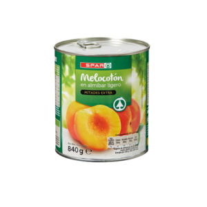 MELOCOTÓN EN ALMÍBAR EXTRA SPAR 840 GRS. P.N.
