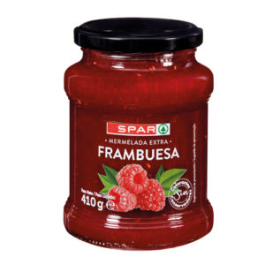MERMELADA EXTRA FRAMBUESA SPAR 410 GRS.