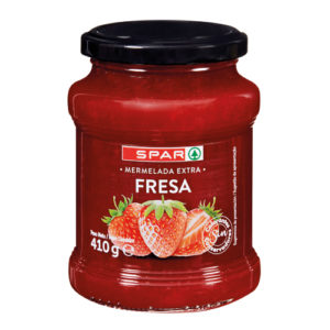 MERMELADA EXTRA FRESA SPAR 410 GRS.
