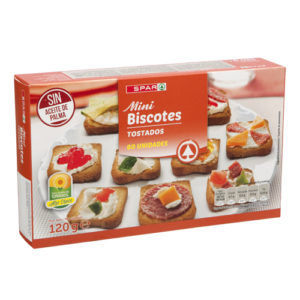 MINI BISCOTTES TOSTADOS SPAR 60 UND. 120 GRS.