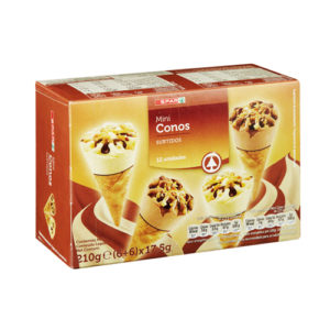 MINI CONOS SURTIDOS SPAR 12 UND. 360 ML.