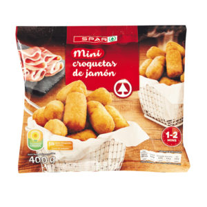 MINI CROQUETAS CASERAS DE JAMÓN SPAR 400 GRS.