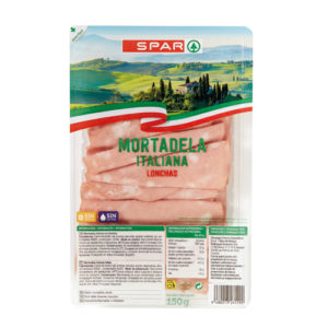 MORTADELA ITALIANA SPAR LONCHAS FINAS 150 GRS.