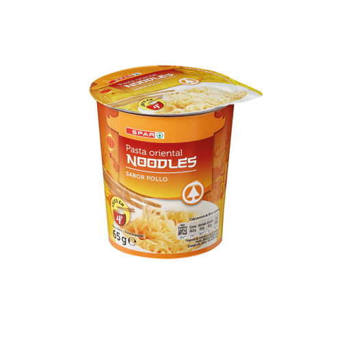PASTA ORIENTAL NOODLES SABOR POLLO VASO 65 GRS.