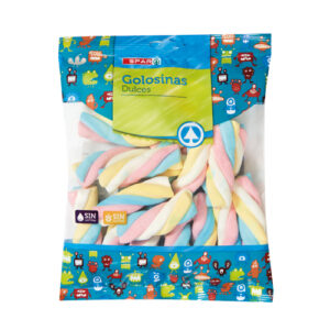 GOLOSINAS NUBES SURTIDAS SABORES SPAR 125 GRS.