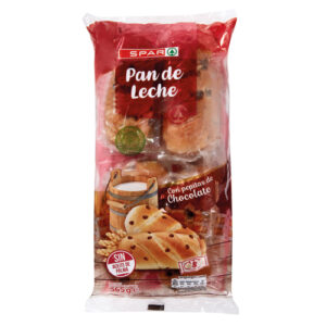 PAN DE LECHE CON PEPITAS DE CHOCOLATE SPAR 8 UND. 365 GRS.