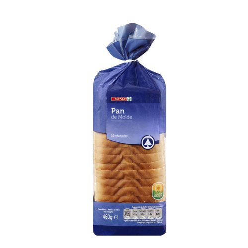PAN DE MOLDE CON CORTEZA SPAR 460 GRS.