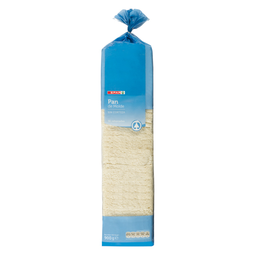 PAN DE MOLDE SIN CORTEZA SPAR 900 GRS.