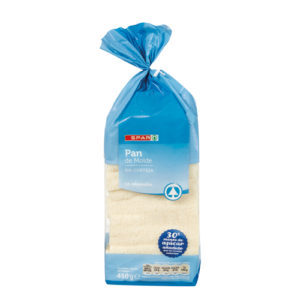PAN DE MOLDE SIN CORTEZA SPAR 450 GRS.