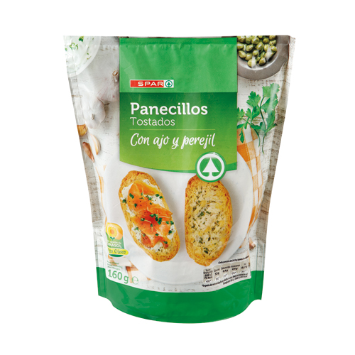 PANECILLOS TOSTADOS AJO Y PEREJIL SPAR 160 GRS.