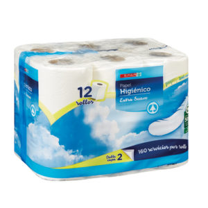 PAPEL HIGIÉNICO SPAR 100% EXTRA SUAVE PACK-12