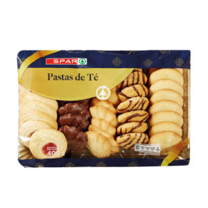 PASTAS DE TÉ SURTIDAS SPAR BANDEJA 400 GRS.