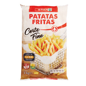 PATATAS FRITAS SPAR CORTE FINO 1 KG.