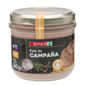 PATÉ DE CAMPAÑA SPAR TARRINA 160 GRS.