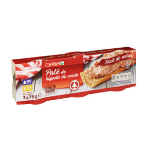 PATÉ DE HÍGADO DE CERDO SPAR PACK-3