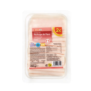 PECHUGA DE PAVO SPAR LONCHAS FINAS 260 GRS.